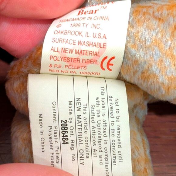 Ty 1999 Signature Bear Beanie Baby - Picture 6 of 11